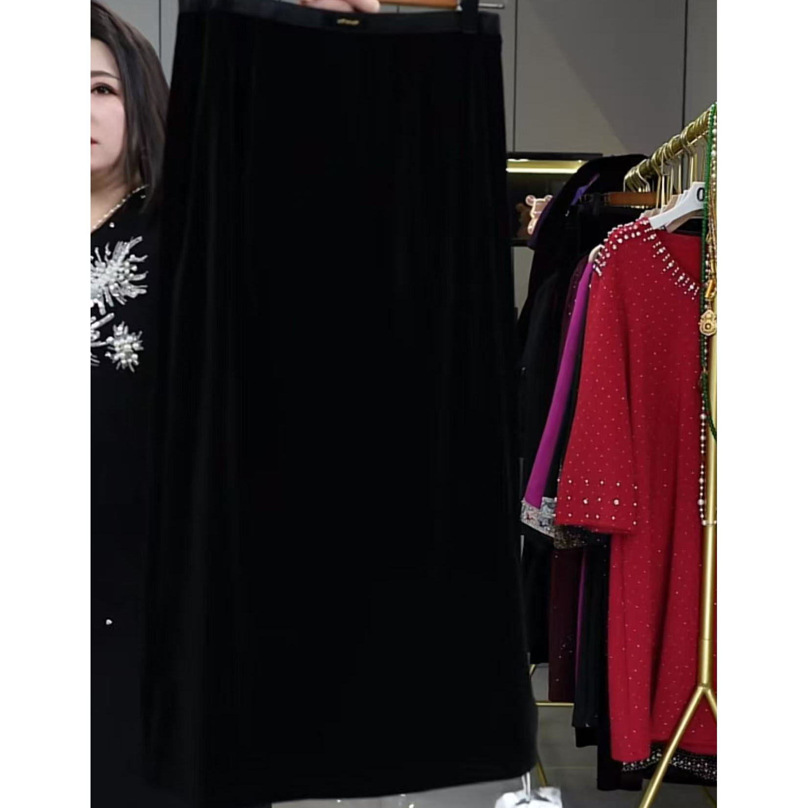 经典百搭遮肉显瘦半身裙女