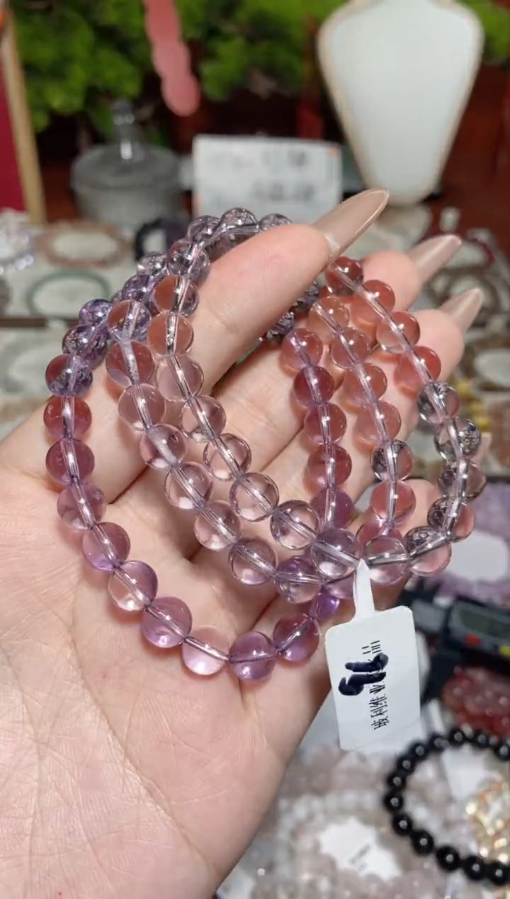 【闪购商品】水晶手串未镶嵌玻利维亚紫水晶8mm