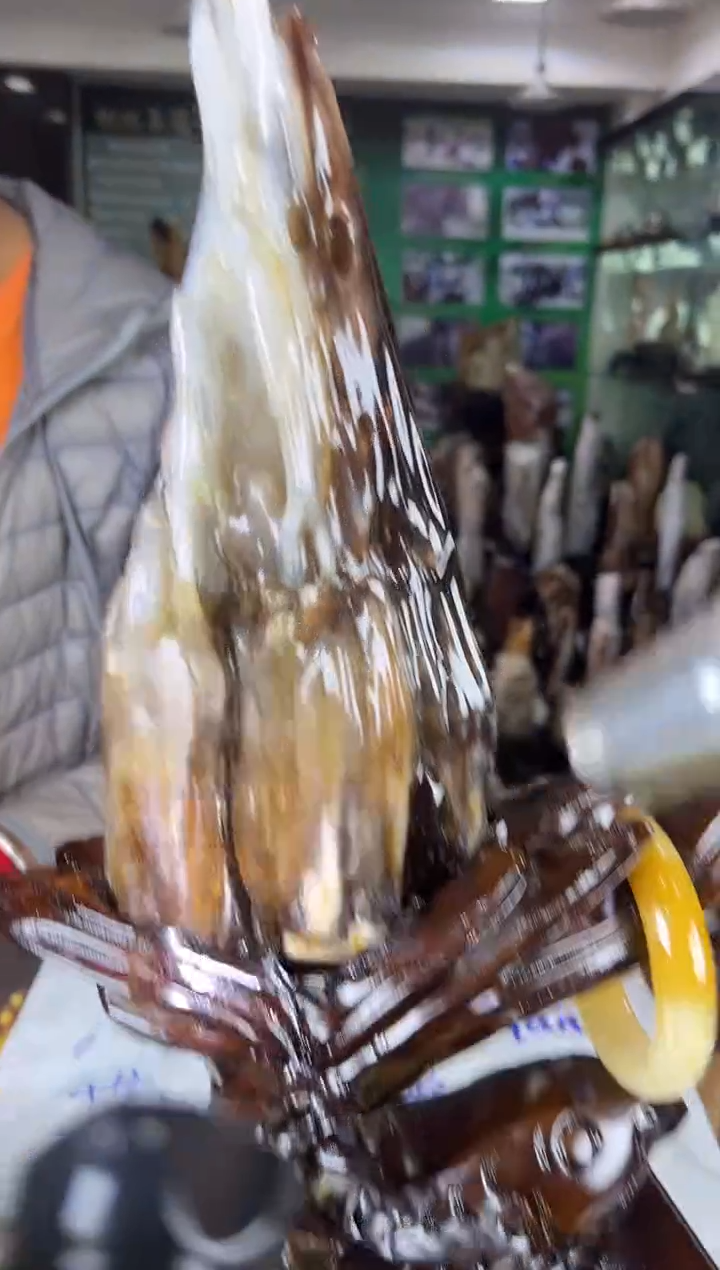 缅甸天然树化玉精品居家摆件