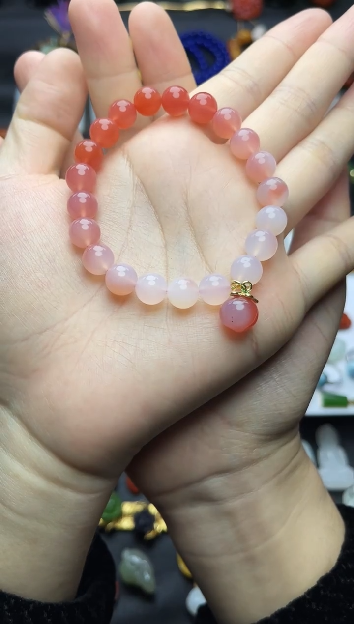 未镶嵌手串玛瑙/玉髓盐源玛瑙手串06