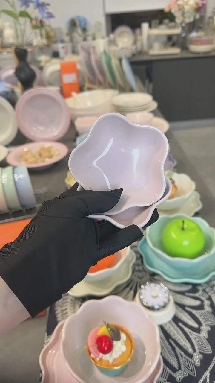 【闪购商品】瓷蘸料碟2件套-樱花粉