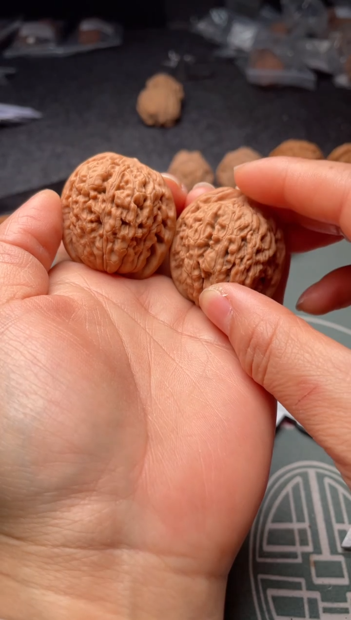 把件文玩核桃w125  莲花 38尺