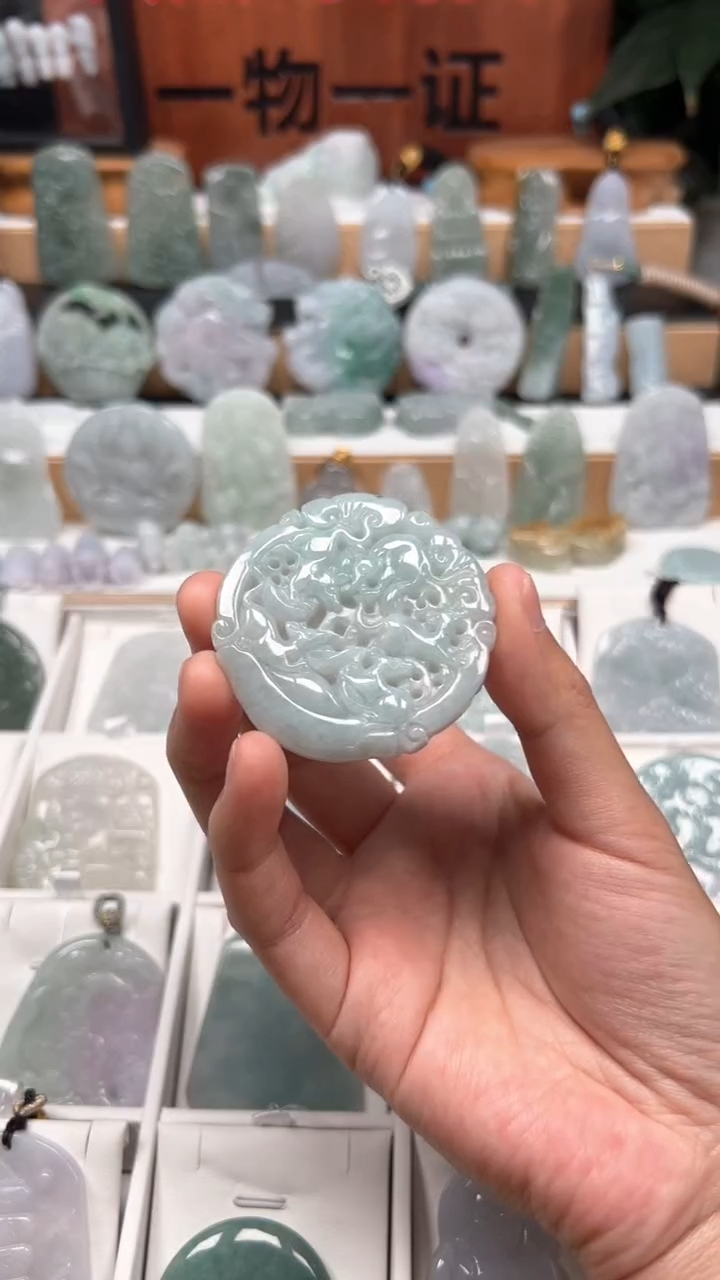 【闪购商品】翡翠颈饰未镶嵌天然A货翡翠1/12/136