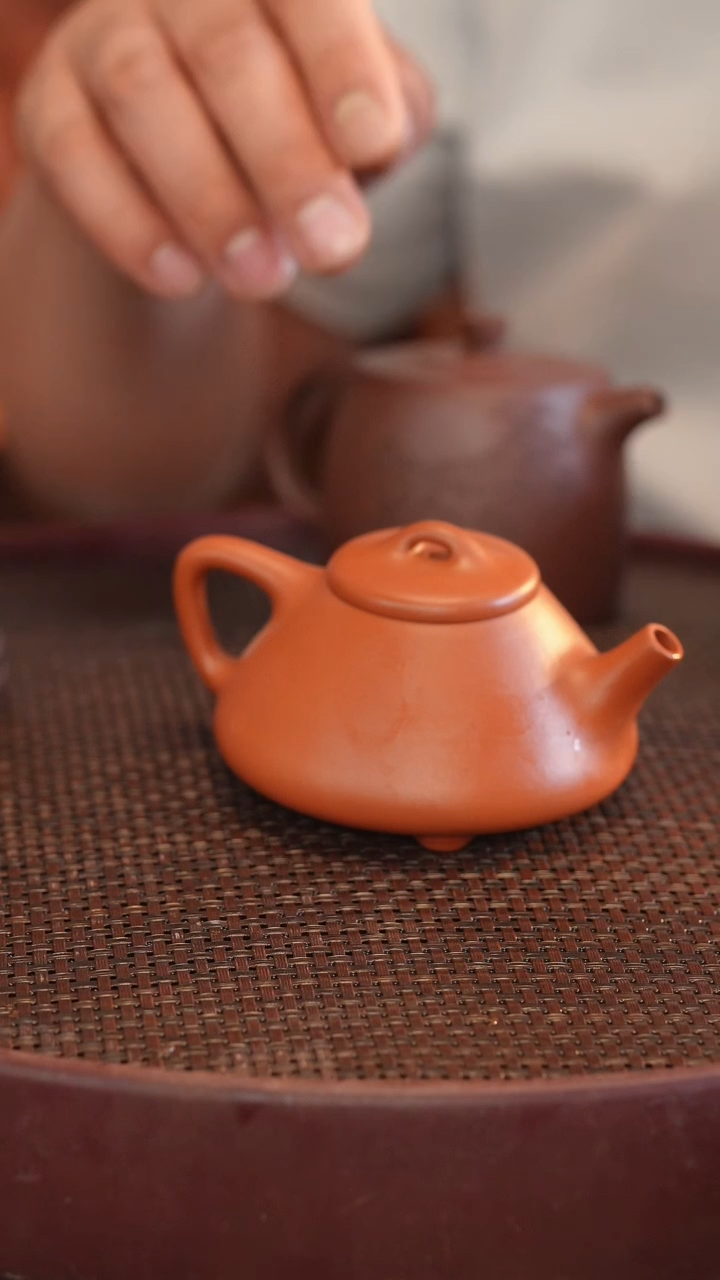茶壶紫砂朱泥 半手工 170cc
