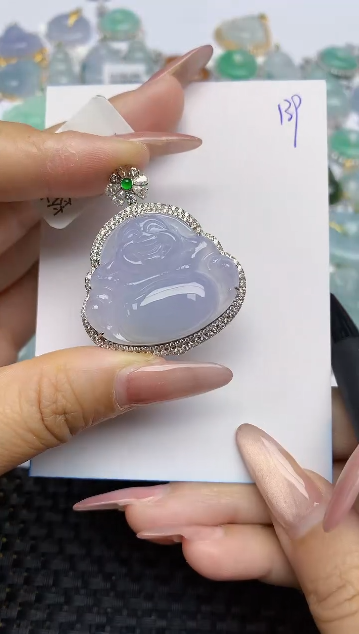 【闪购商品】翡翠颈饰18K金镶嵌天然A货翡翠 139