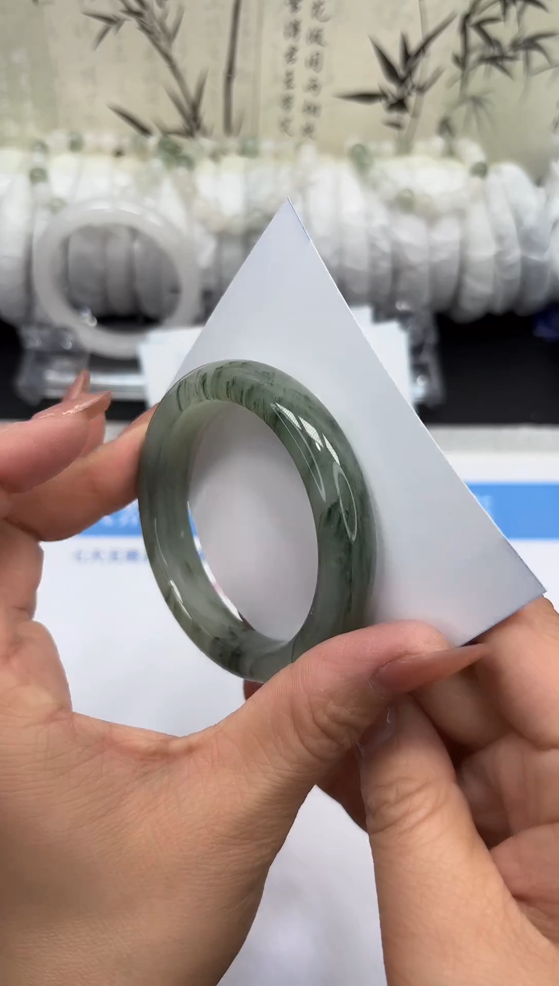 未镶嵌手镯石英质玉A93-53/54/55