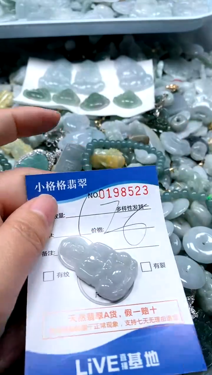 【闪购商品】翡翠颈饰未镶嵌闪购商品0198523