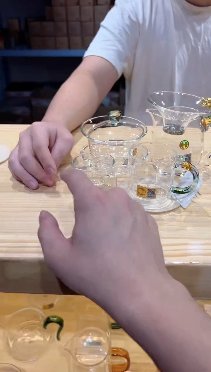 禾器-沁莲盖碗-迷翠+隆宇茶海-迷翠+隆杯-迷翠1只+金龙滤网