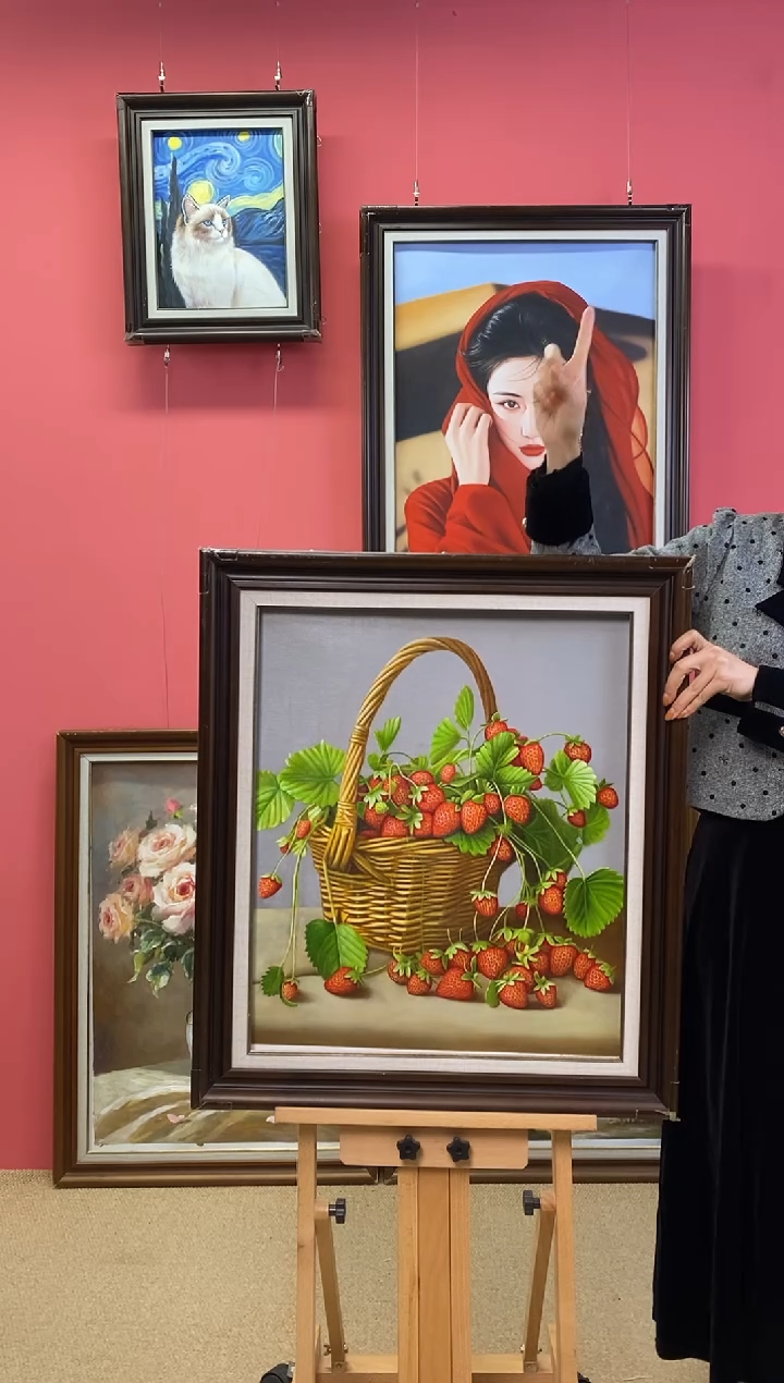 油画益**夫 尺寸50*60画芯（不含框）