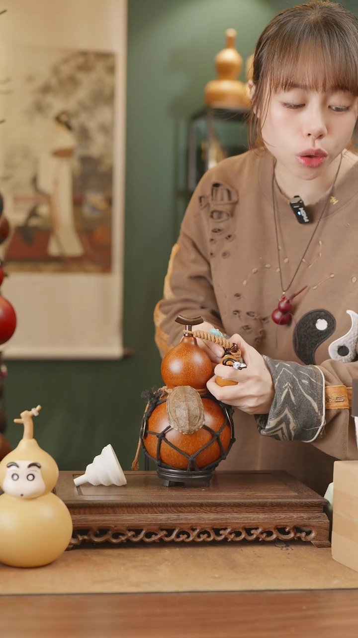 【闪购商品】322号精品天然大漆工艺防渗内胆酒葫芦~