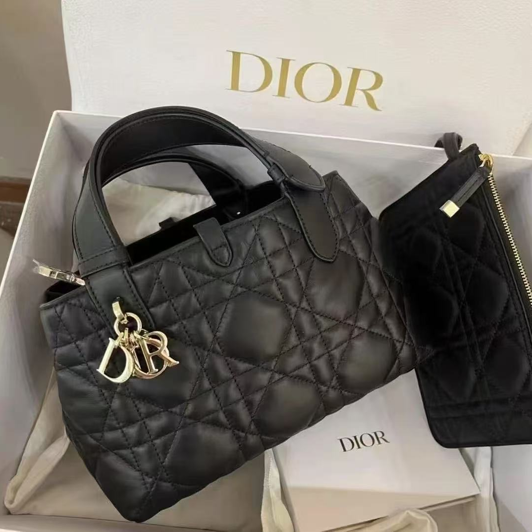 99新 DIOR/迪奥 toujours小号黑金/优品