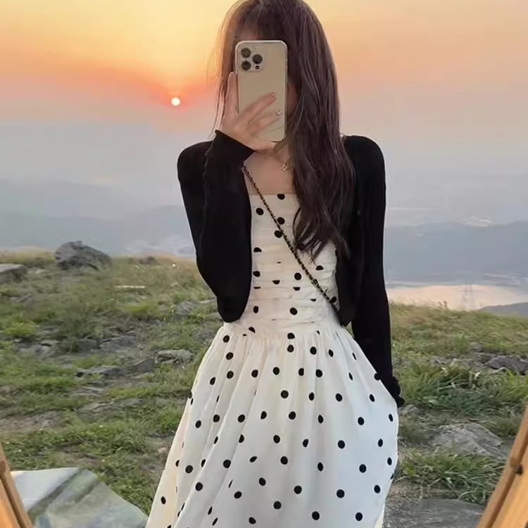 201-300大码女装显瘦遮肚子减龄超仙过膝连衣裙（柠檬直播间专用）