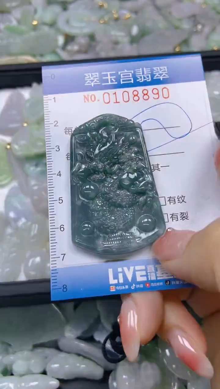 翡翠未镶嵌颈饰闪购0108890