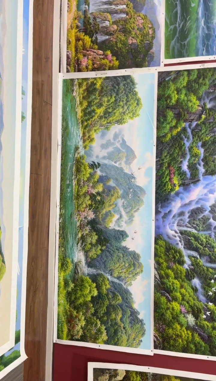 油画【103号】约2.2米丨朝鲜原创纯手绘孤品油画丨顺丰包邮  