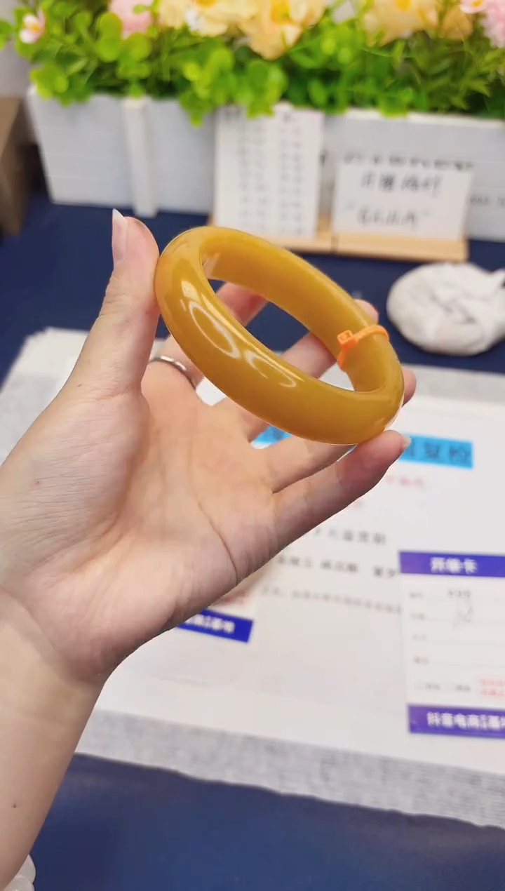 石英质玉手镯未镶嵌498-财气镯-圈口60