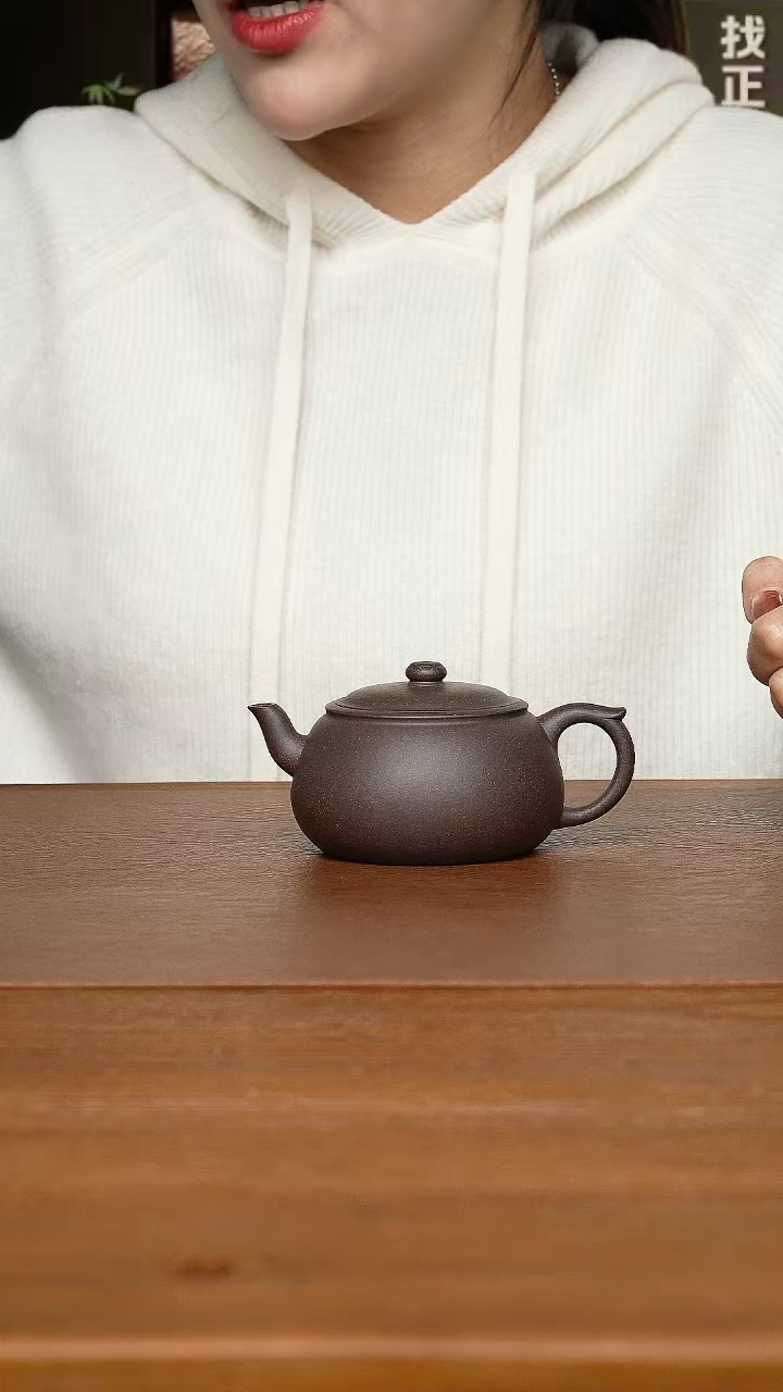 【闪购商品】紫砂茶壶潘井龙老师 疏影 天青泥210CC