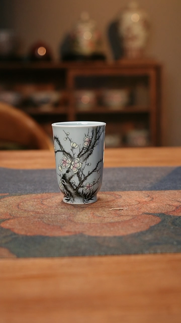【闪购商品】诗逸瓷话梅花闻香杯