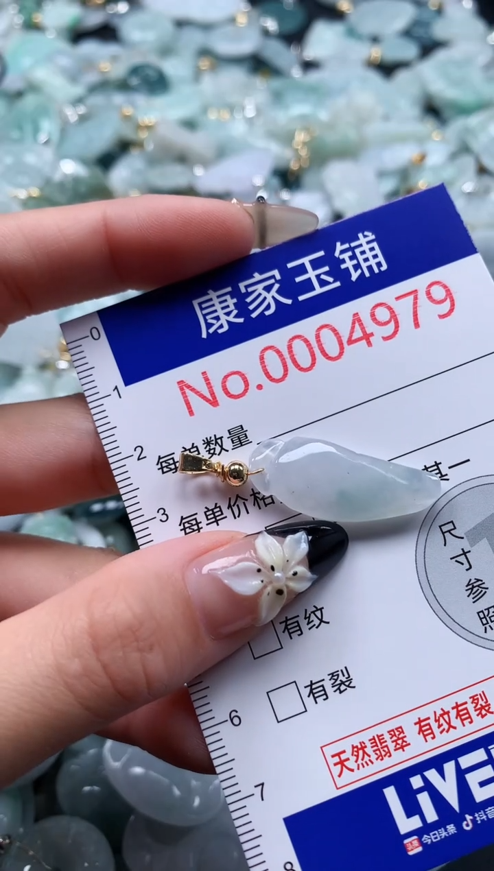 翡翠未镶嵌吊坠(不含链)4979