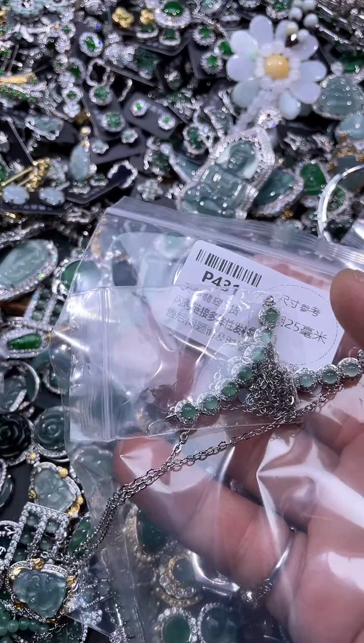 【闪购商品】翡翠颈饰未镶嵌P431锁骨链 多样性发其一