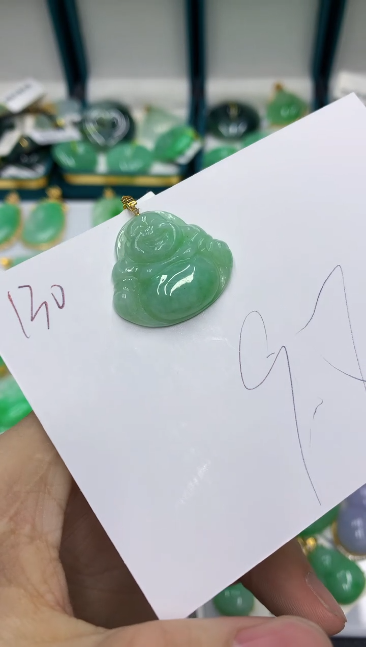 【闪购商品】翡翠颈饰18K金镶嵌号链接11111