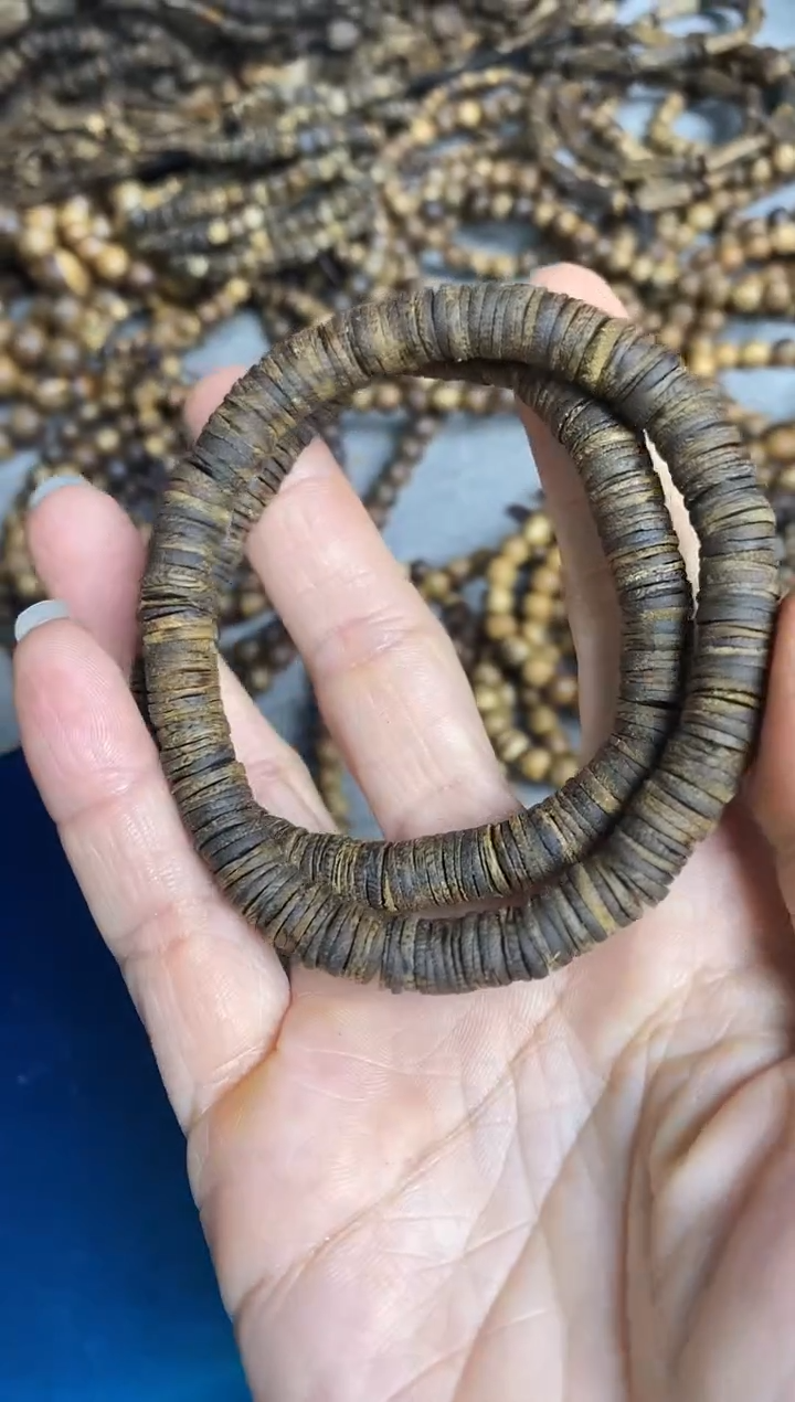 沉香手串沉水08金钱片珠单圈手串多样性发一