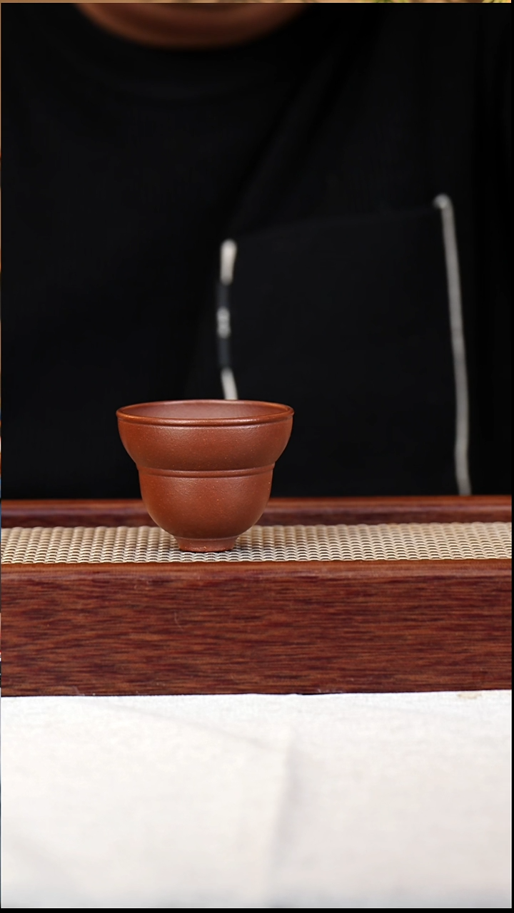 茶杯紫砂底槽青葫芦杯80CC-035