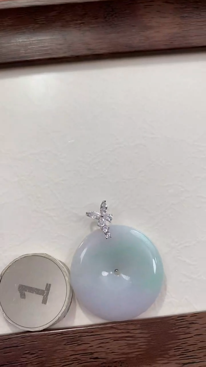 颈饰银S925镶嵌翡翠天然缅甸a货翡翠(多样性发其一)