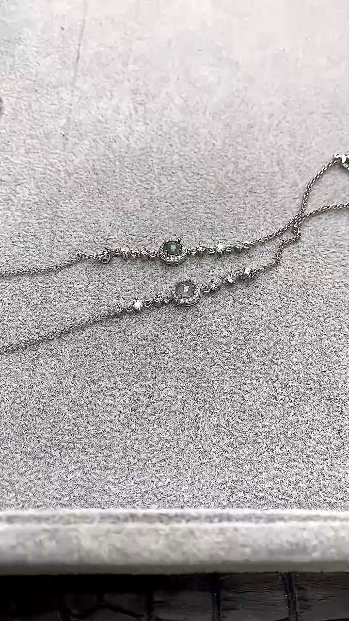 颈饰未镶嵌翡翠翡翠单颗蛋面手链