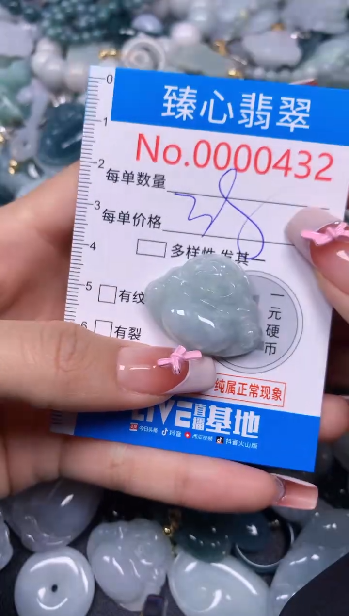 【闪购商品】翡翠颈饰未镶嵌含绳000432