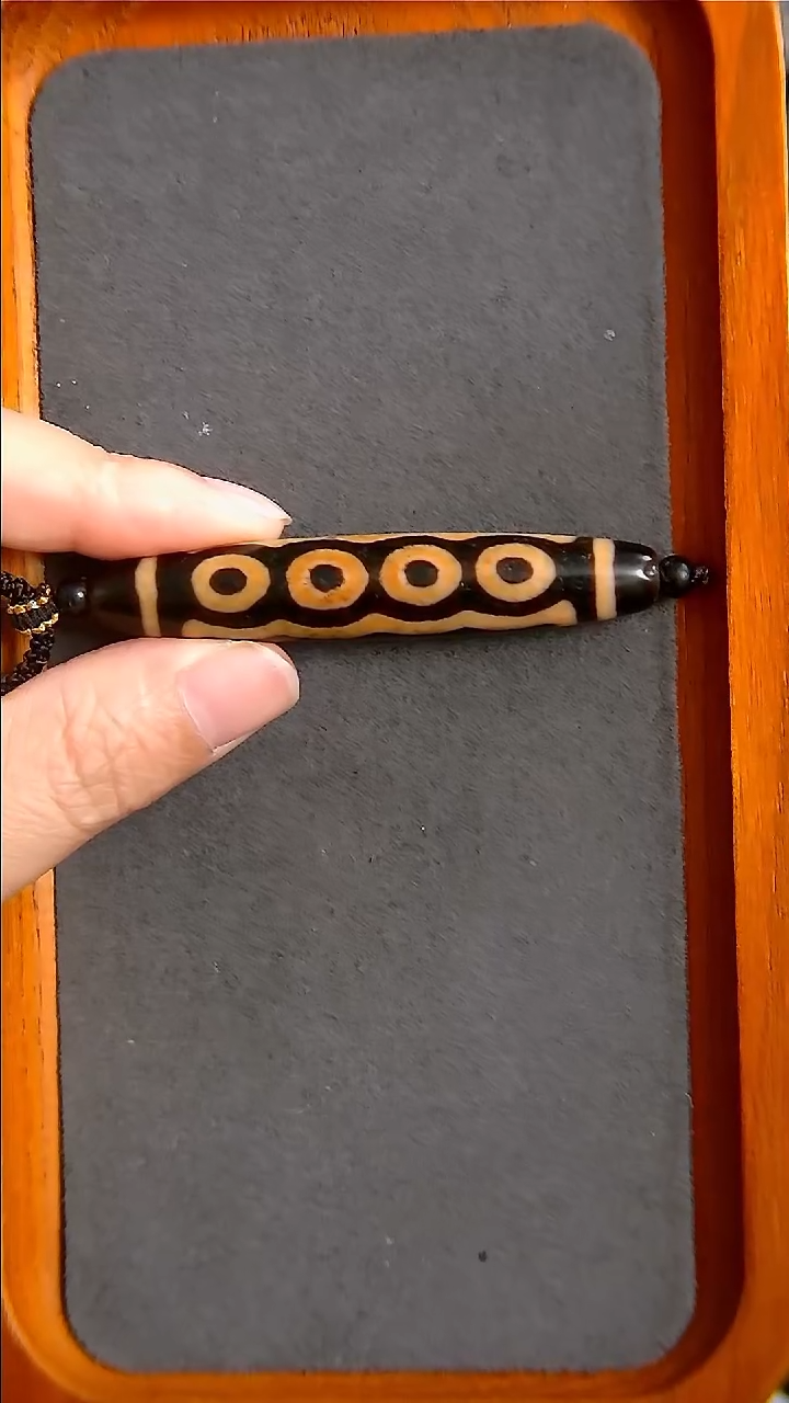 未镶嵌玛瑙/玉髓珠宝半成品花*上肯全手工七眼天珠12*64