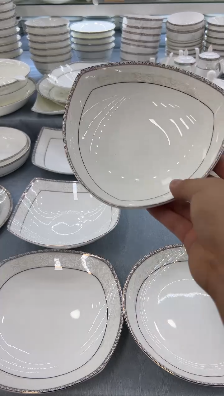 骨瓷玲珑7.5贵龙2个6三角2个
