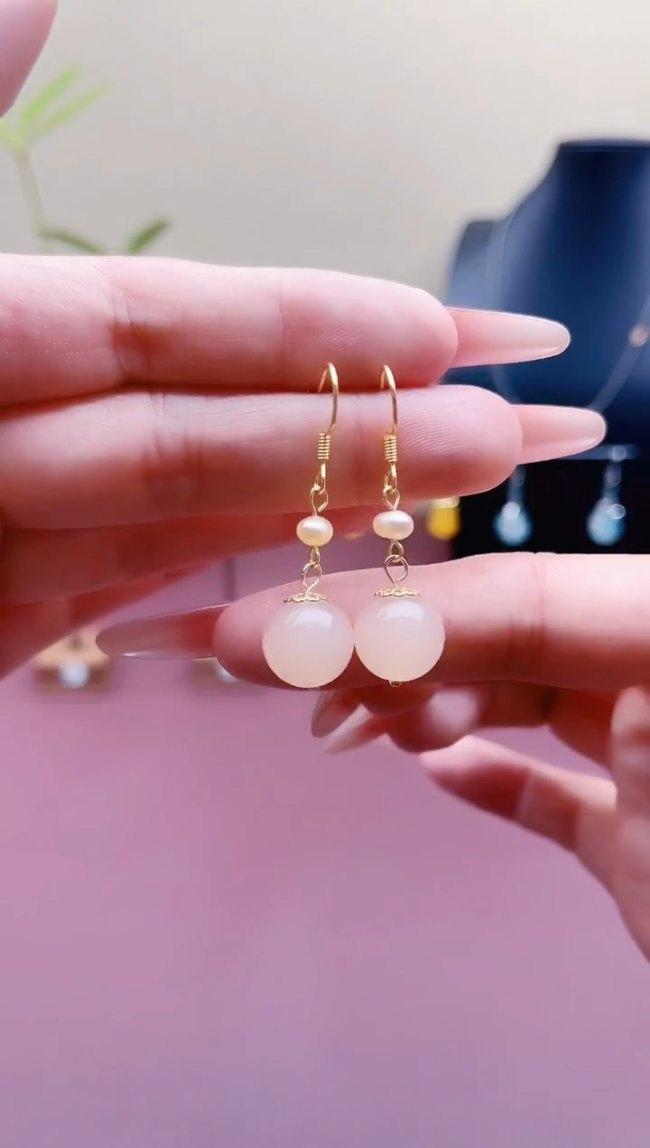 未镶嵌耳饰淡水珍珠660