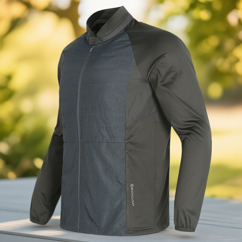 RockCloud/岩云新款春秋户外运动保暖轻便针梭织结合软壳棉服