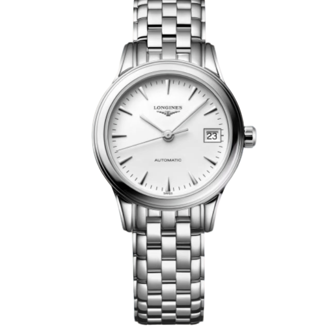 99新 Longines/浪琴 军旗/白盘/调丁刻/机械款/九月/26盘/tj