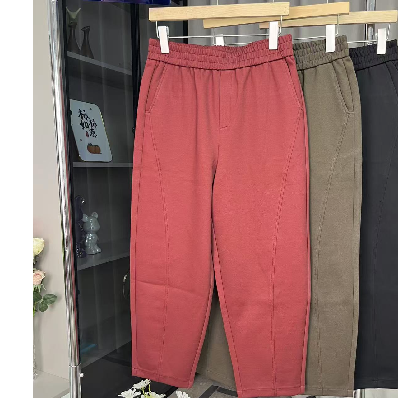 5223广州13行爆款2025冬季女豌豆裤小个子潮裤