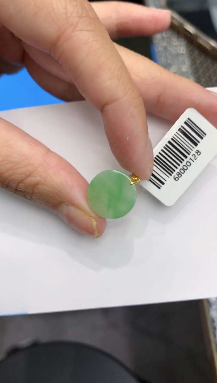 【闪购商品】翡翠颈饰18K金镶嵌111111111111