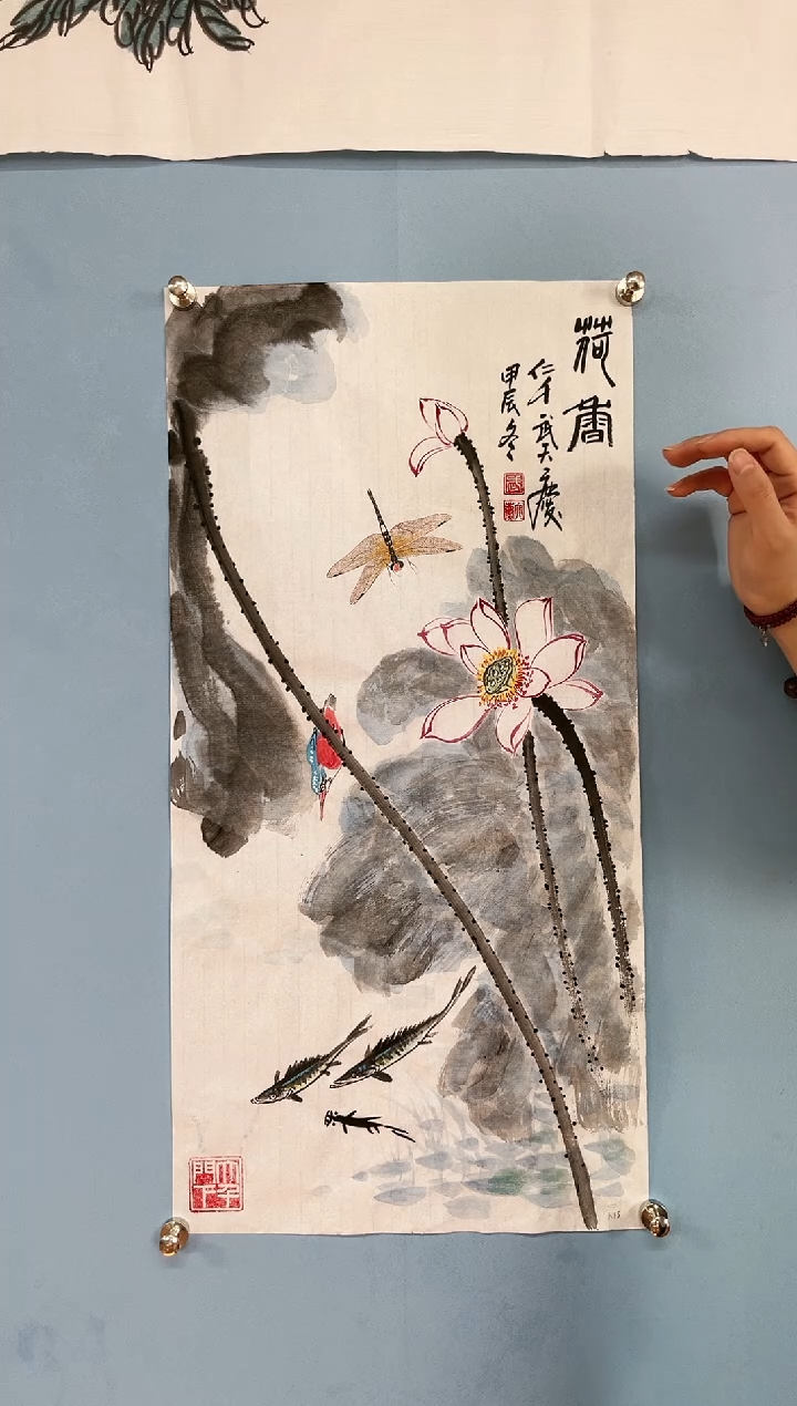 【闪购商品】国画武天庆老师荷花