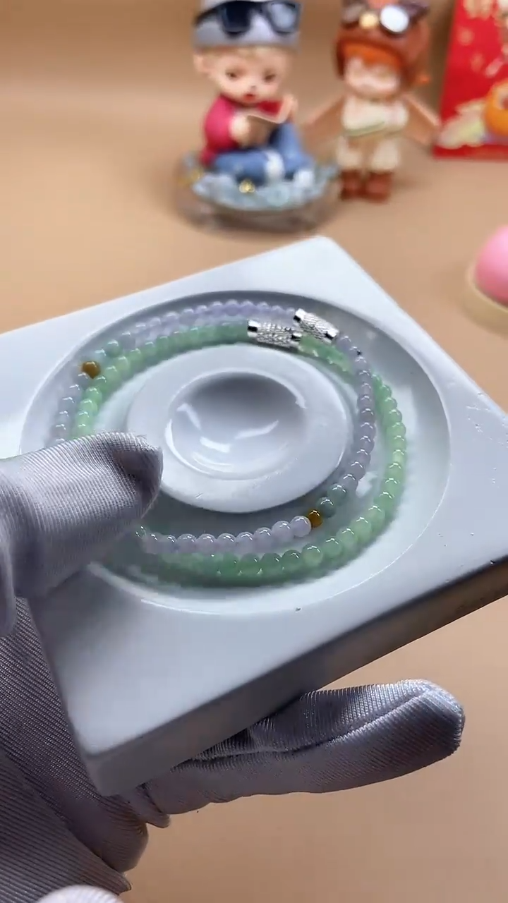 【闪购商品】翡翠手串未镶嵌天然翡翠A货 LV BAI