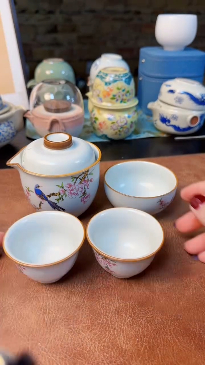 【闪购商品】杯旅行快客茶具，黄龙玉汝，德化羊脂玉瓷