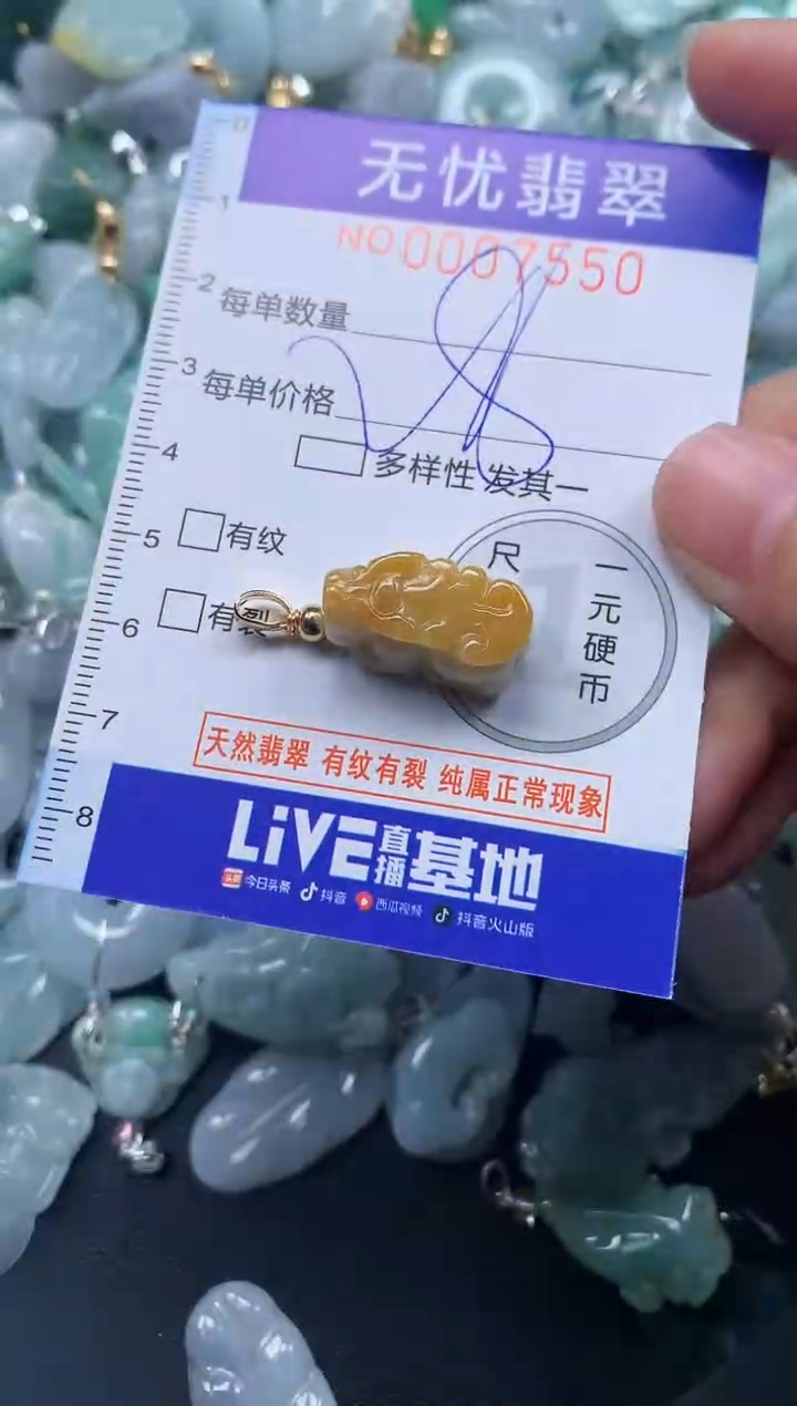 颈饰未镶嵌翡翠7550