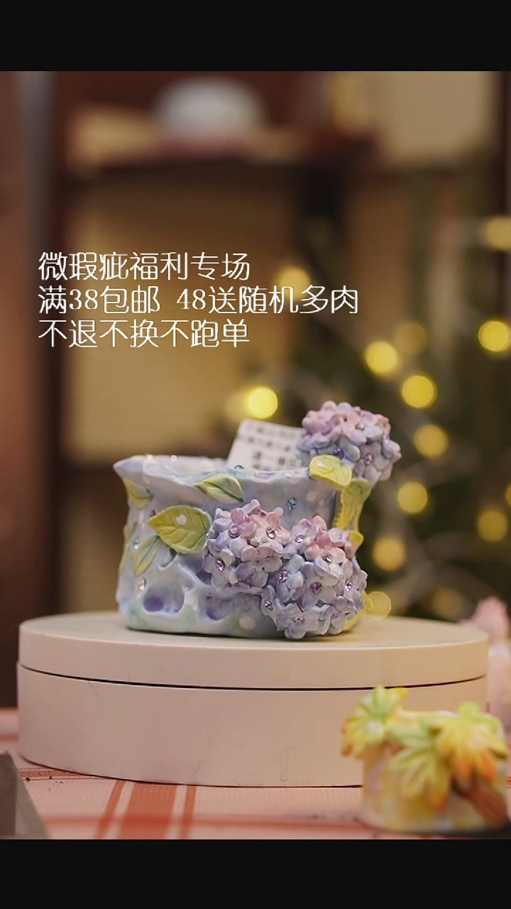 C****睡微瑕花盆不退不换118