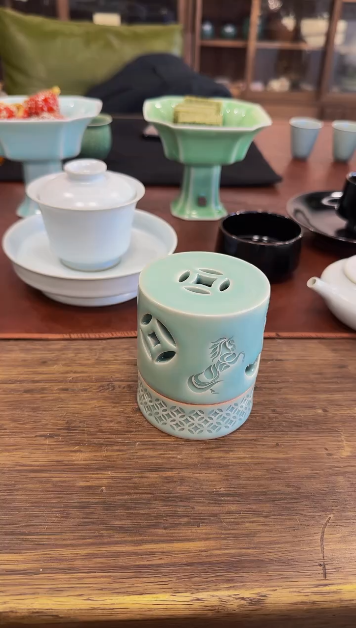 自****机香炉·天青·龙纹·香炉