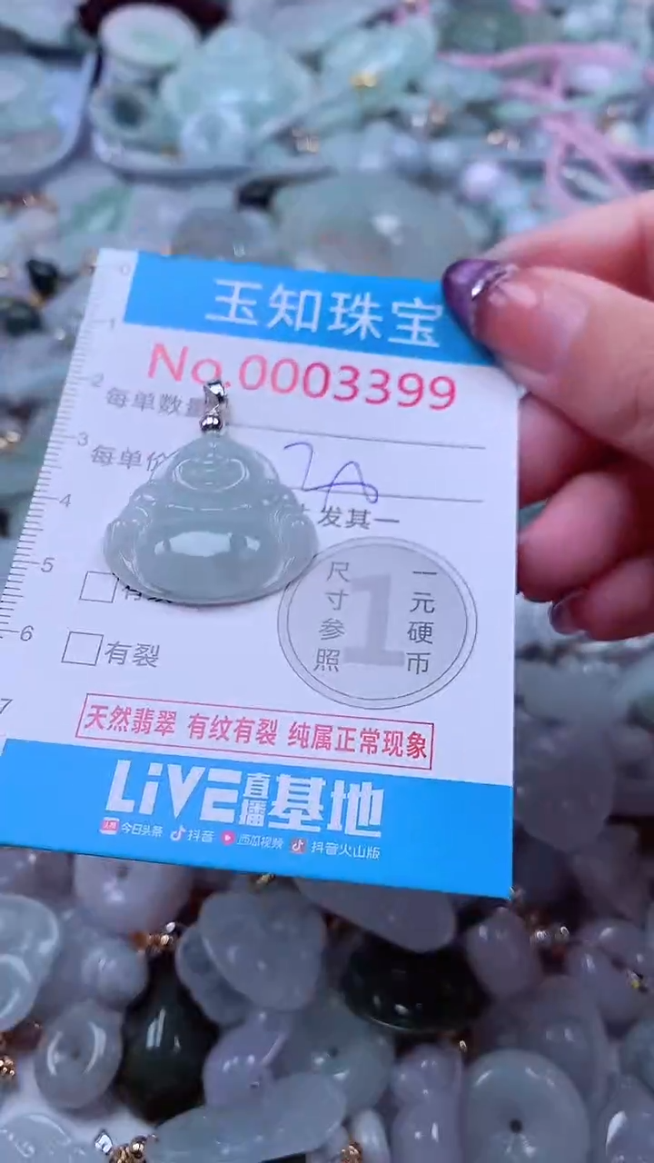 翡翠未镶嵌吊坠(不含链)3399