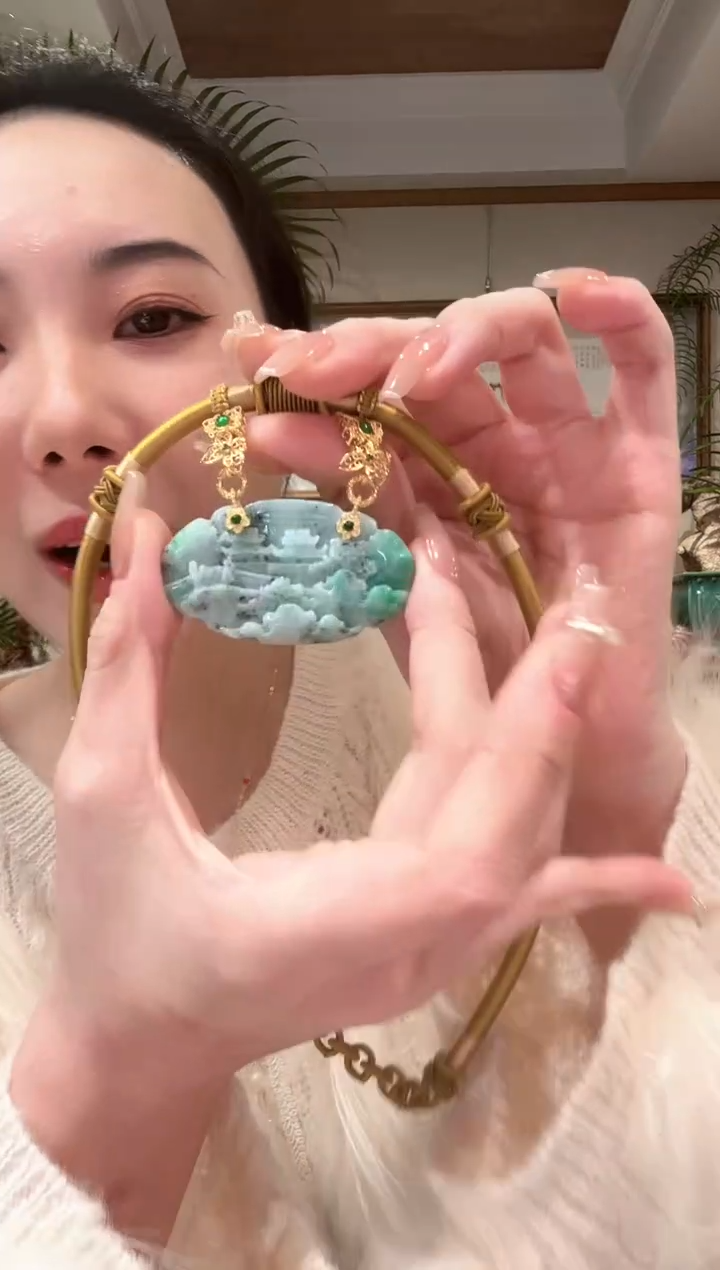 【闪购商品】翡翠颈饰未镶嵌国风