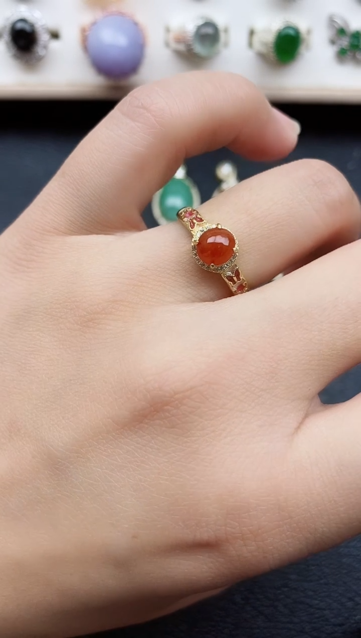 【闪购商品】翡翠戒指银S925镶嵌11111