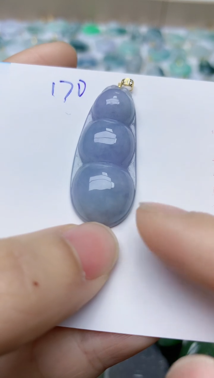 【闪购商品】翡翠颈饰18K金镶嵌天然翡翠A货    170