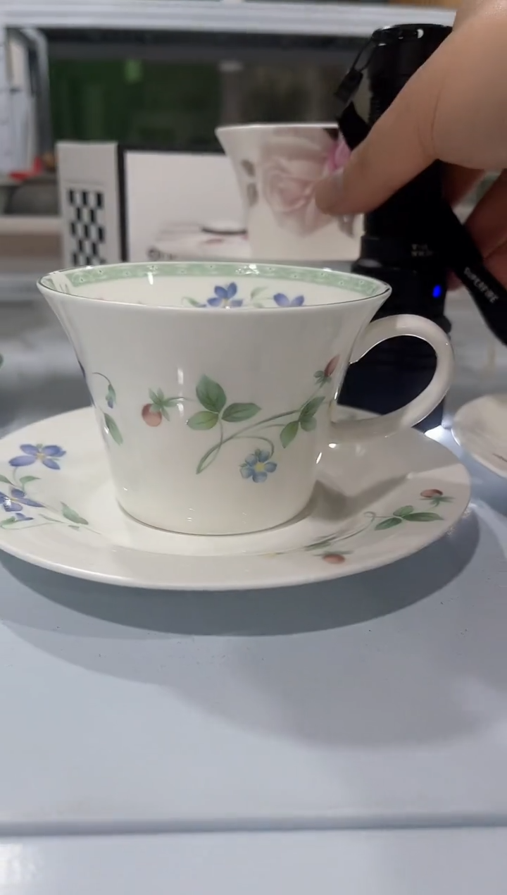 杯子骨瓷咖啡杯一套