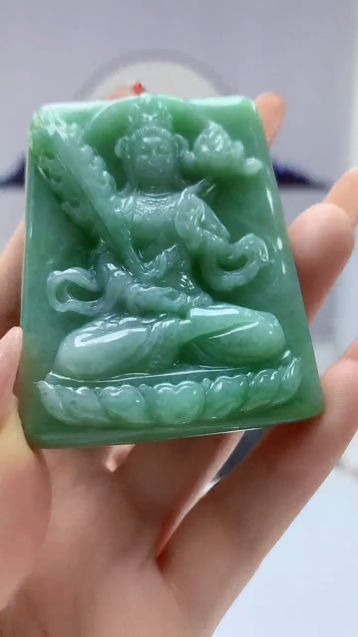 【闪购商品】定制翡翠未镶嵌4852DD-毛货挂件165