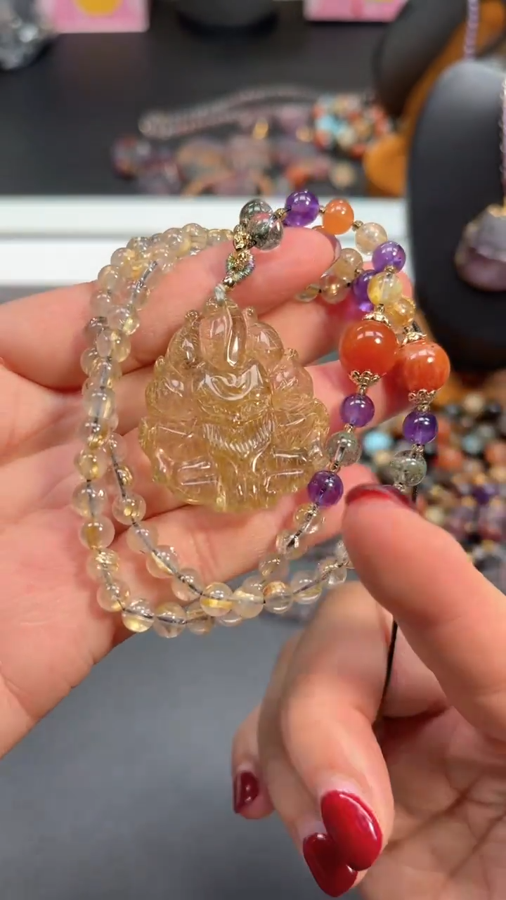 【闪购商品】水晶颈饰未镶嵌【百晶灵儿】天然水晶定制款