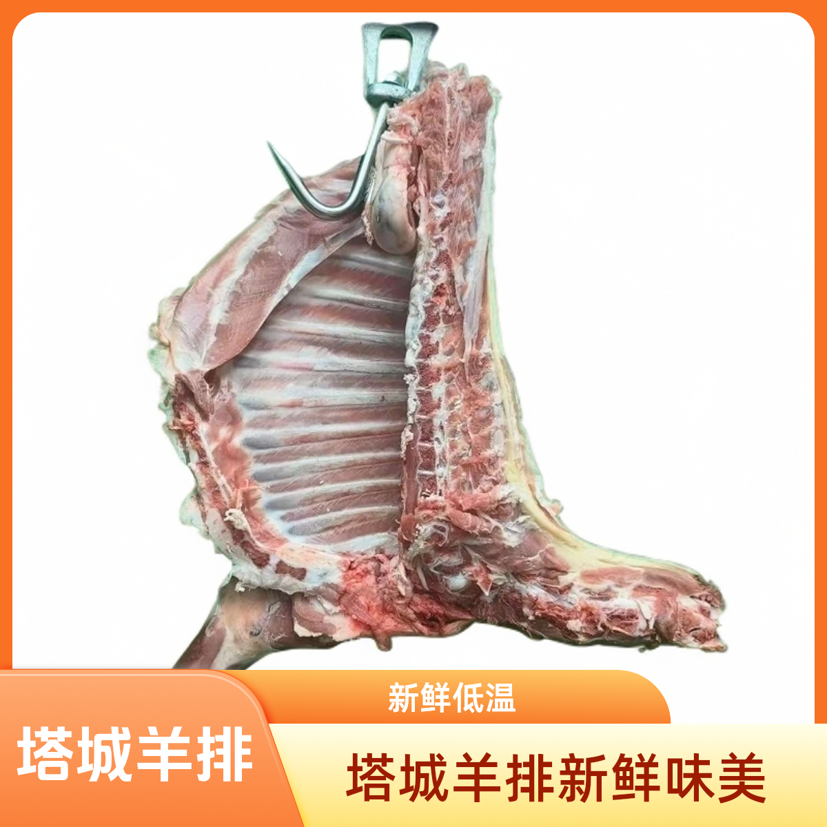 新疆塔城羊草膘羊3kg羊排京东包邮
